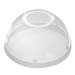 12/14/16oz Straw Slot Dome Lid for Smoothie Cup