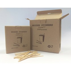 Wooden Stirrers 7''