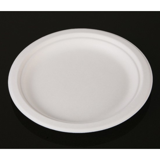 Rigid Bagasse Round Plate 9in