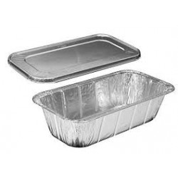 Foil Container + Lid Combo 4x8in