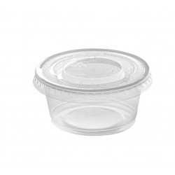 2oz Clear Flat Spiritpak Portion Cup Lid