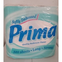Prima Virgin Toilet Rolls 2Ply 320 sheets x 48 rolls